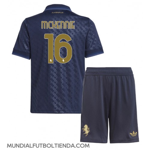 Camiseta Juventus Weston McKennie #16 Tercera Equipación Replica 2024-25 para niños mangas cortas (+ Pantalones cortos)